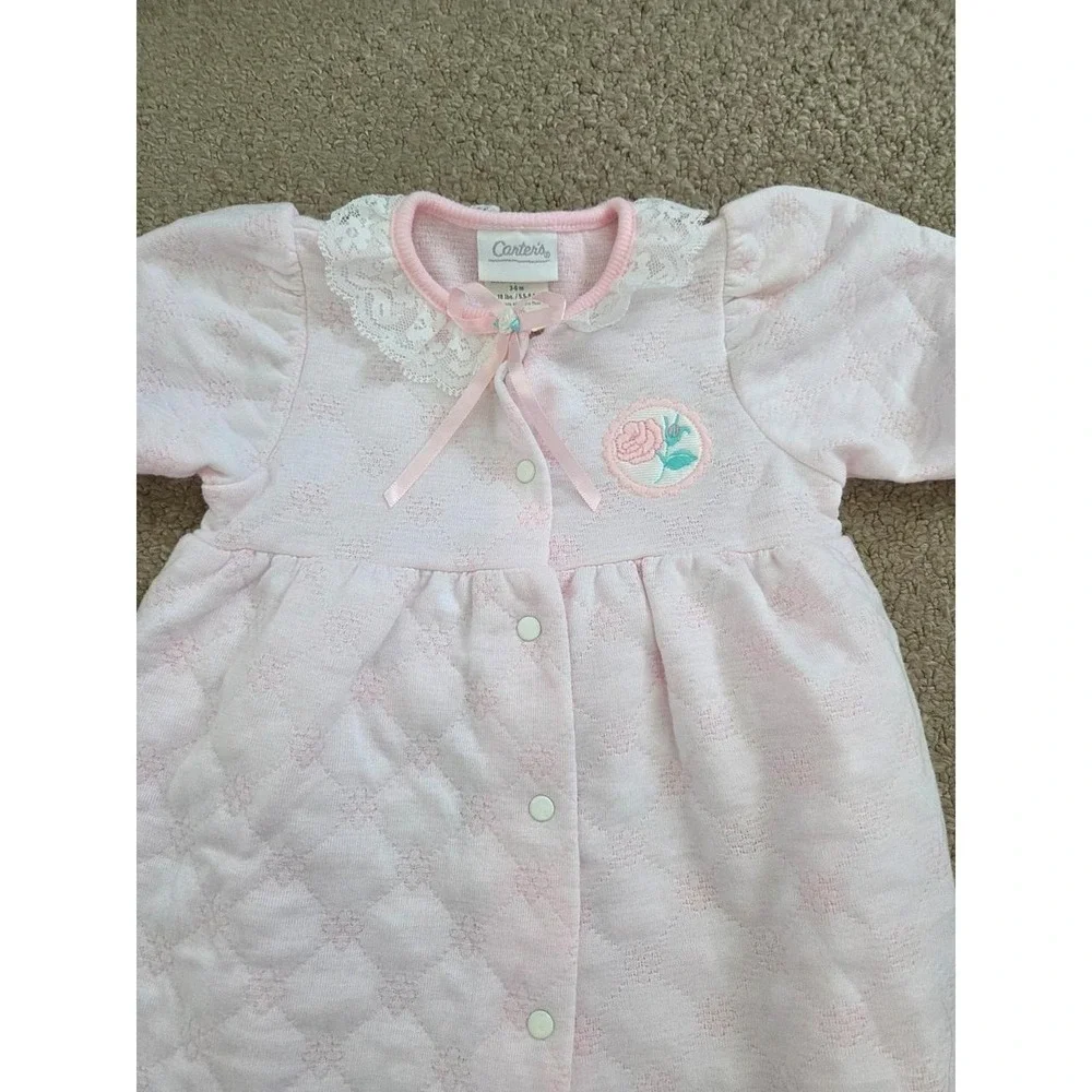 Vintage Carter's baby girl sleeper 3-6 mos